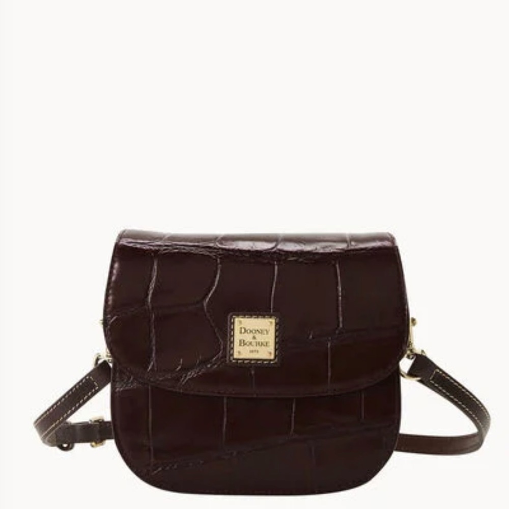 Dooney & Bourke Dennison Saddle Bag Espresso